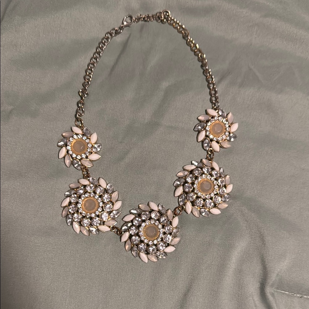 Elegant Floral Statement Necklace
